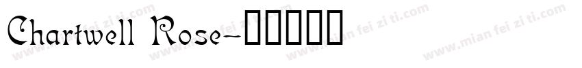 Chartwell Rose字体转换